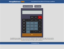 Tablet Screenshot of hesapmakinesi.org